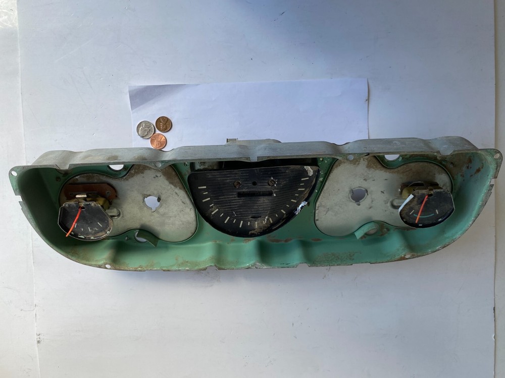 Dirty Dented Broken Gauges-Dash Instrument Panel Cluster BACKING PLATE-CHEVY C10