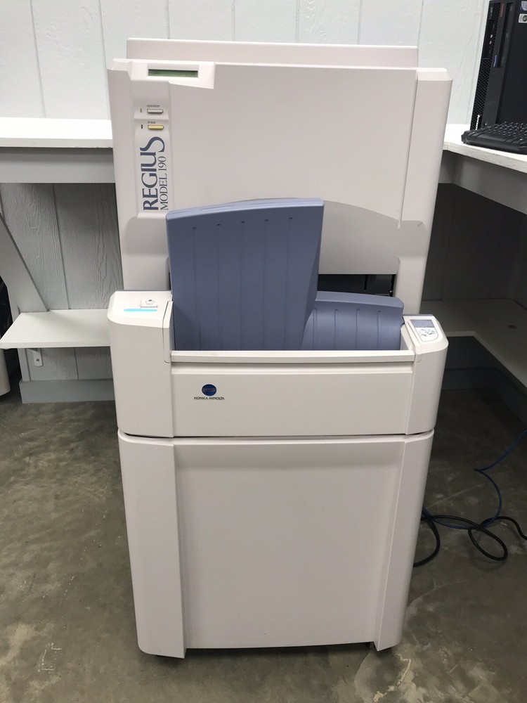 Konica Minolta Regius 190 CR Reader with Workstation and Cassettes
