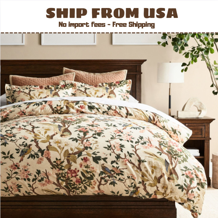 Bestseller Pottery Barn Nola Songbird Duvet Cover