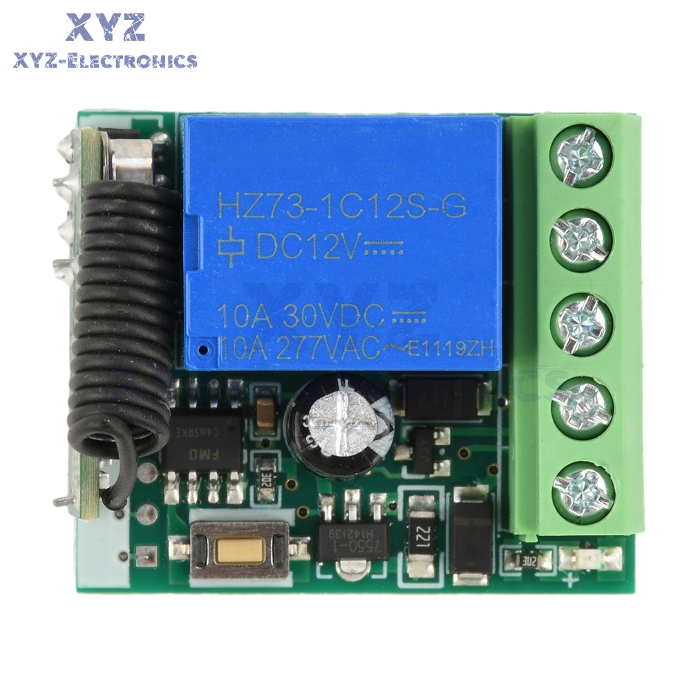 433Mhz Universal Wireless Remote Control Switch DC 12V Receiver Transmitter Set