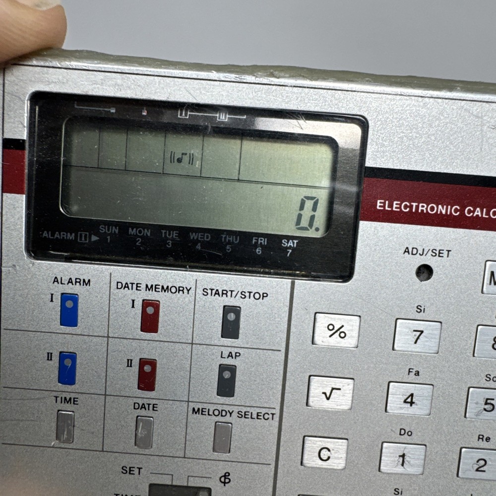casio ml-75 calculator w/ Manual + Case + Batteries TESTED