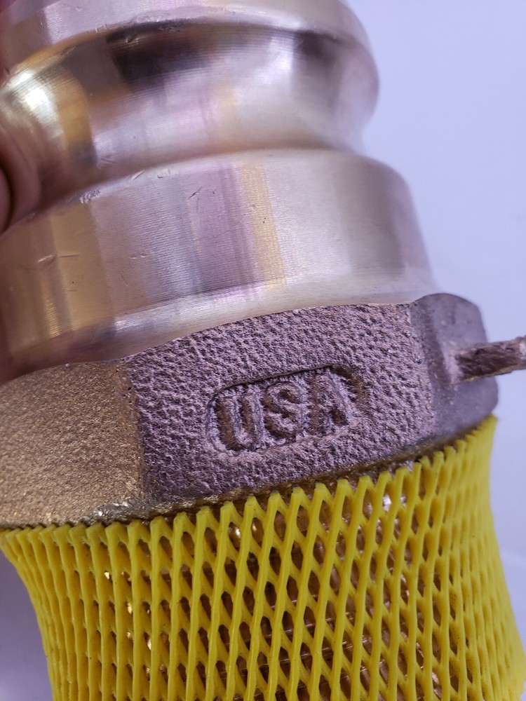 2.5" Brass Camlock Fitting. 25F.