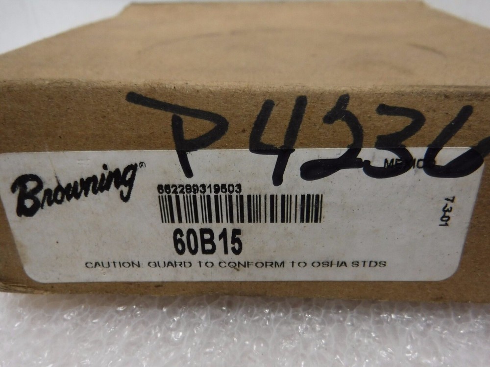 Browning 60B15 Sprocket, #60, 15Teeth, 3/4" Plain Bore