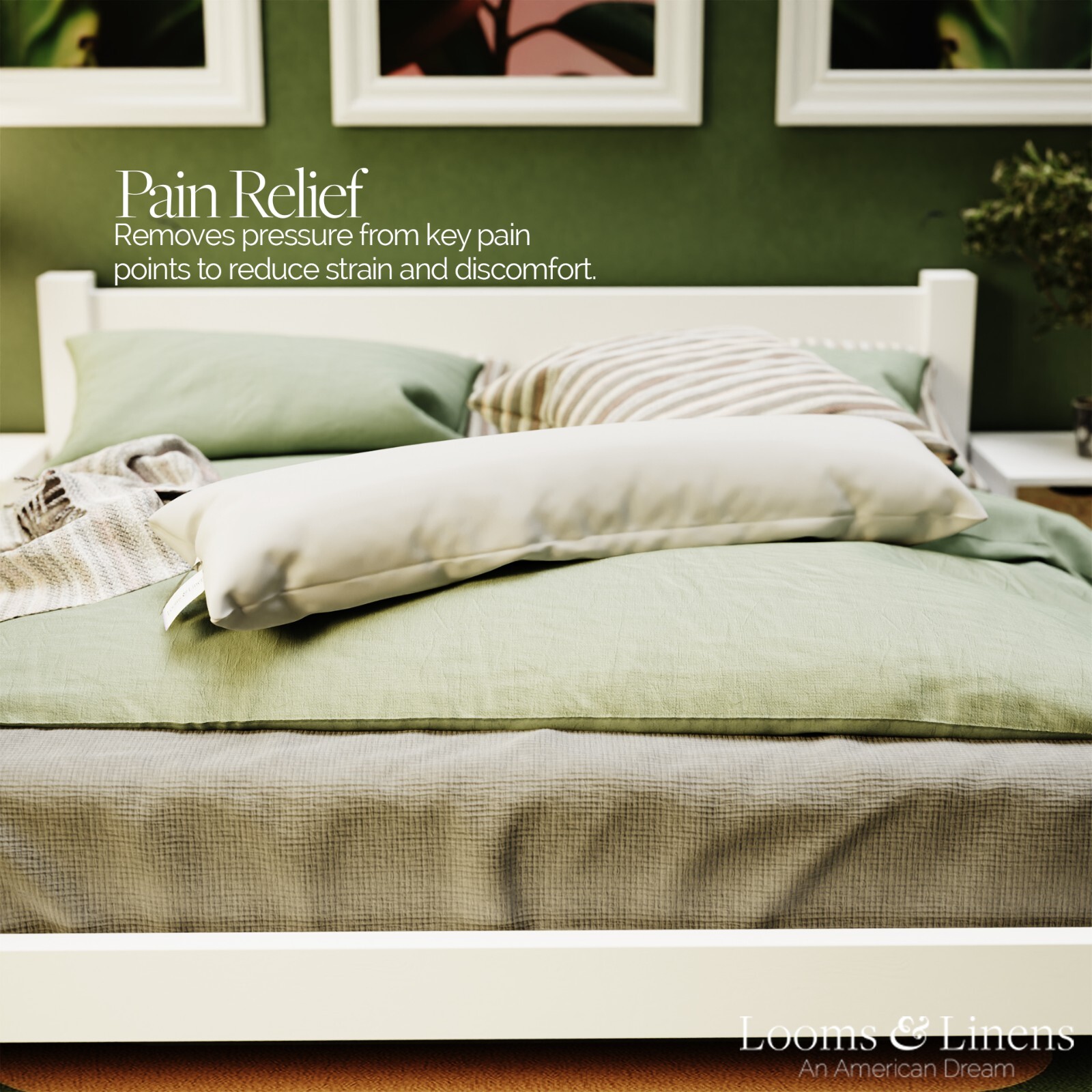 12 x 48" Lumbar Pillow Inserts Forms Down Alternative Boudoir Pillows USA Made