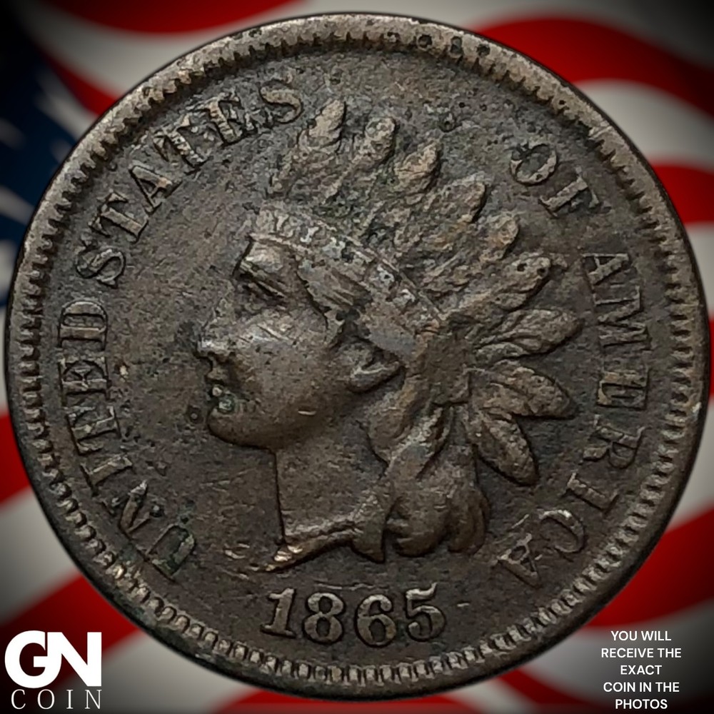 1865 Indian Head Cent Penny Z6806