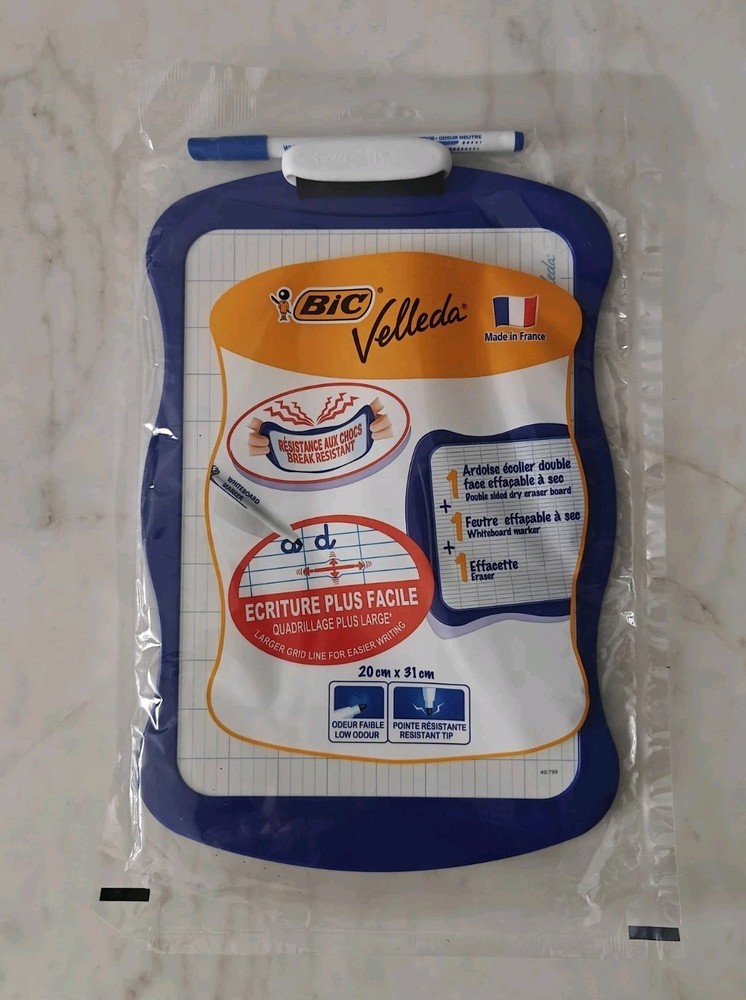 NEW BIC Velleda Double Sided Whiteboard & Marker Fast Dispatch