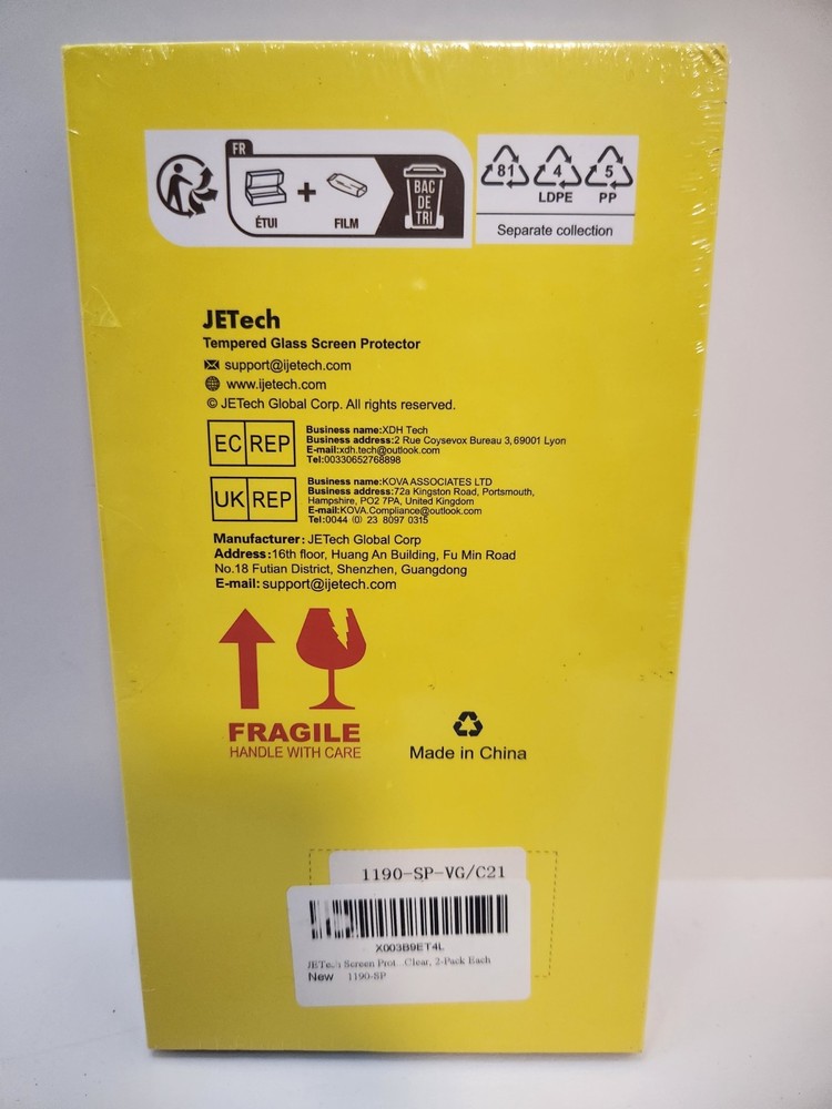 Screen Protector for Google Pixel 6a 6.1-Inch, Fingerprint Compatible, 2-Pack