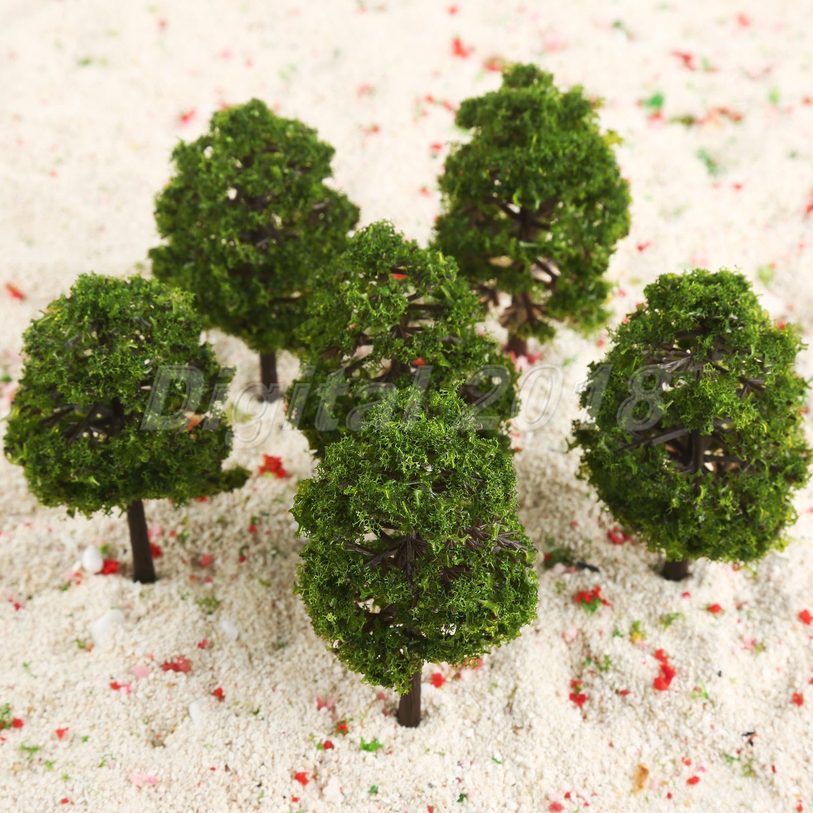 20Pcs HO OO Scale 1:100 9cm Model Scenery Trees Layout Train Railway Landscape
