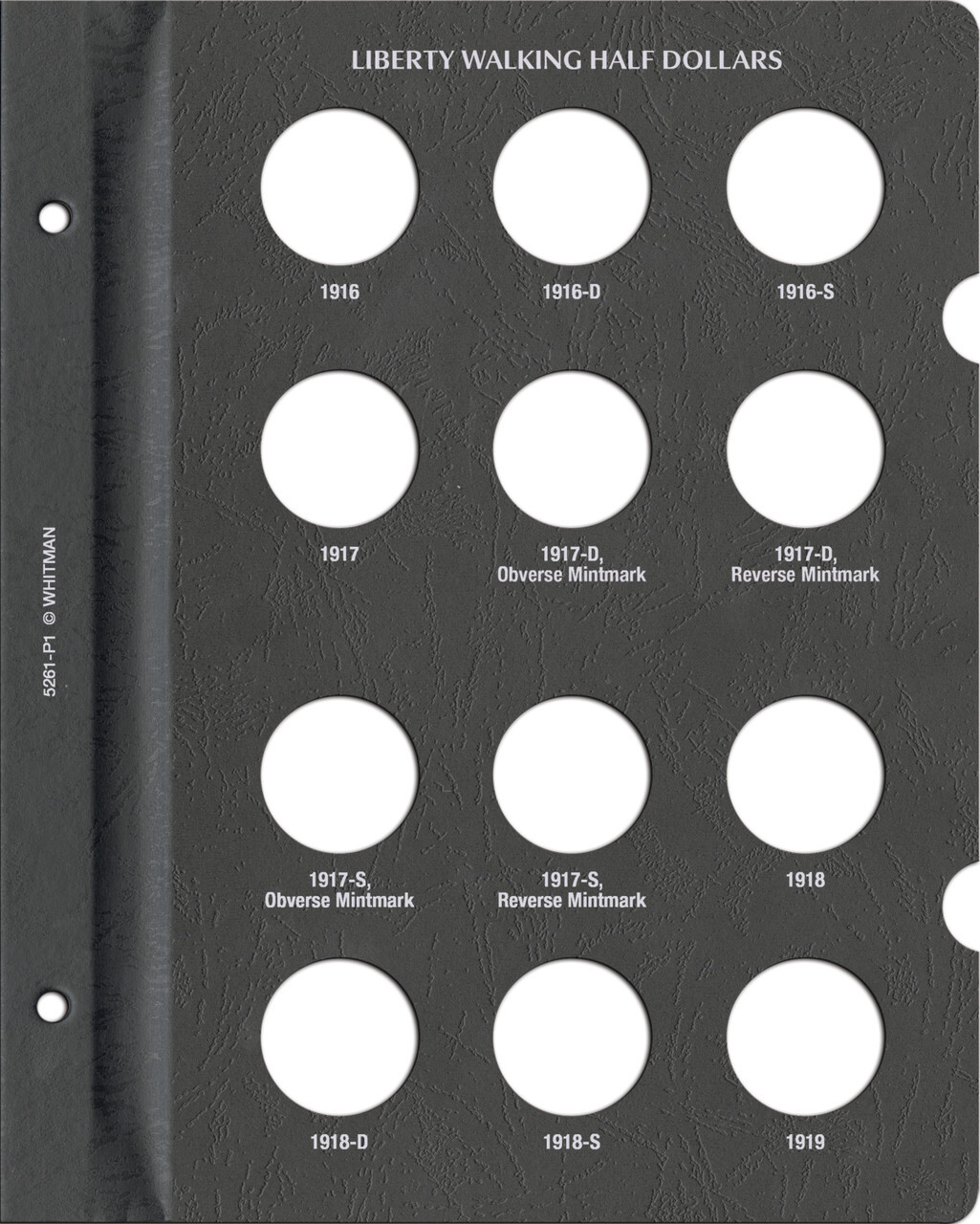 Whitman Prestige™ Album-Liberty Walking Half Dollars: 1916-47 Date/Mintmark Set