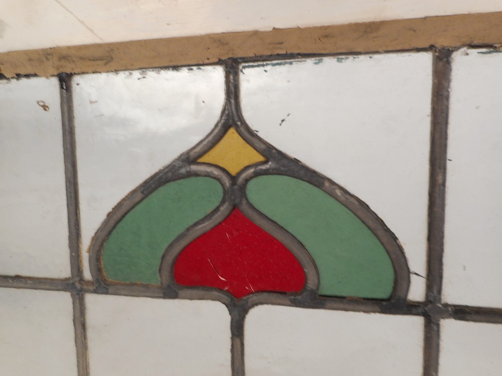Vintage Stained Glass Window Panel (3179)NJ
