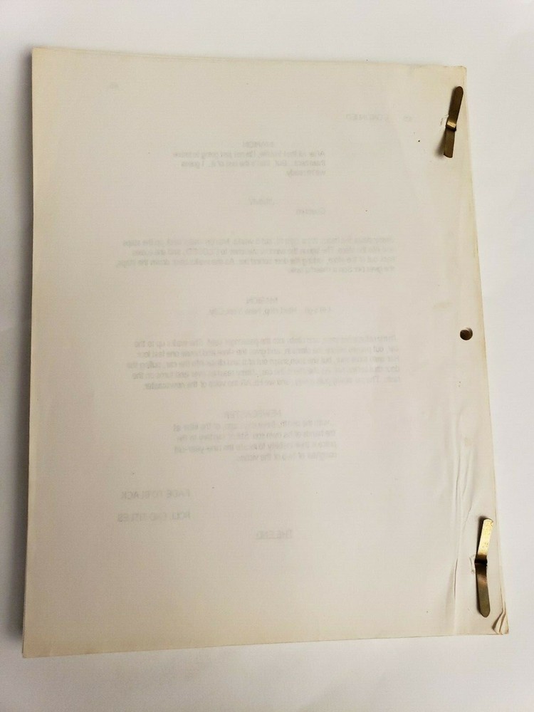 DEVIANT / Stephen Johnston 1990 Unproduced Movie Script Screenplay, 2nd Draft