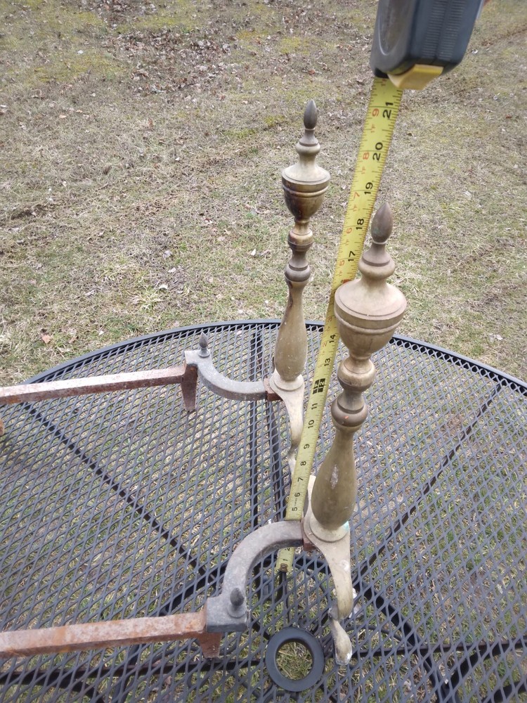 Vintage Brass Andirons