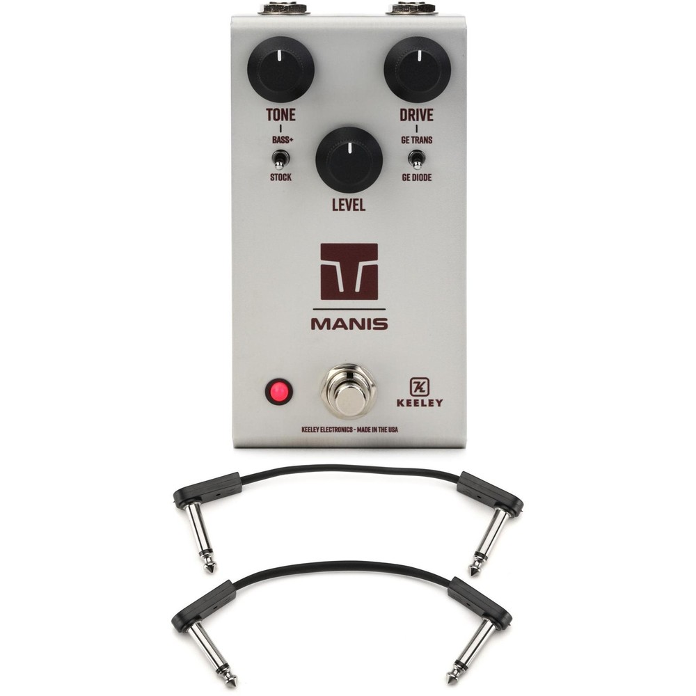 Keeley Manis Overdrive Pedal with EBS Flat Patch Cables