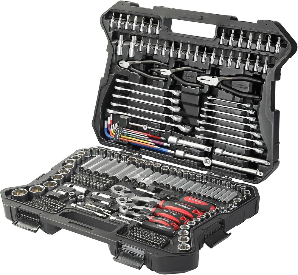 STARWORK TRUE MECHANIC™ 314-Piece Mechanics Tool Set and Socket Set, Professiona