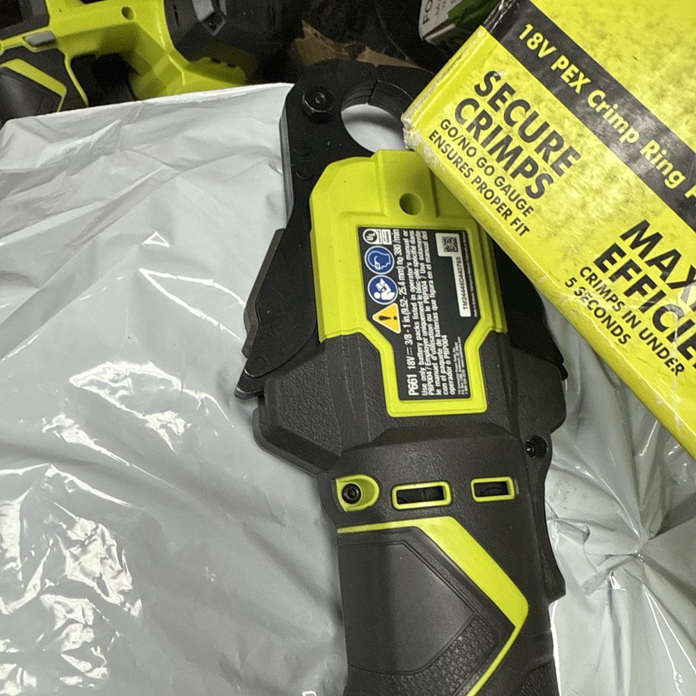 Ryobi ONE + PEX Crimp Ring Press Tool - Tool Only