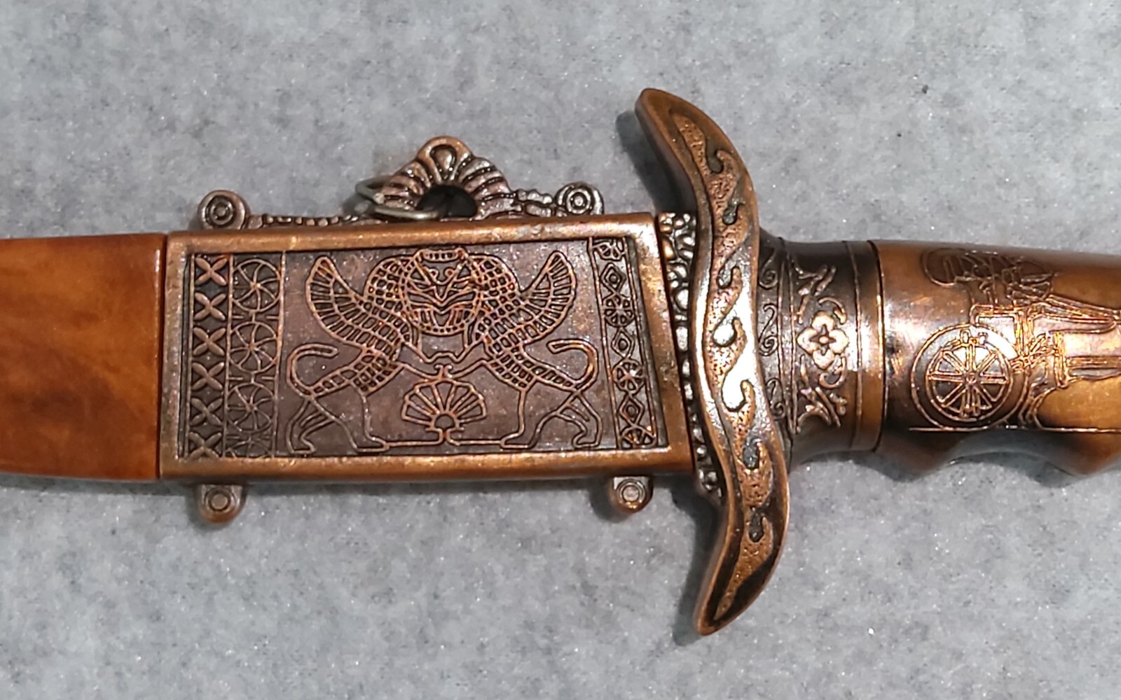 Copper Egyptian Dagger With Copper Sheath