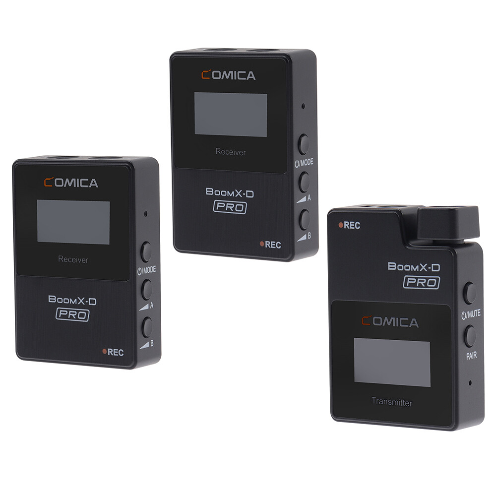 Comica BoomX-D PRO D2 2.4G Wireless Microphone Transmitter Receiver Audio Cable