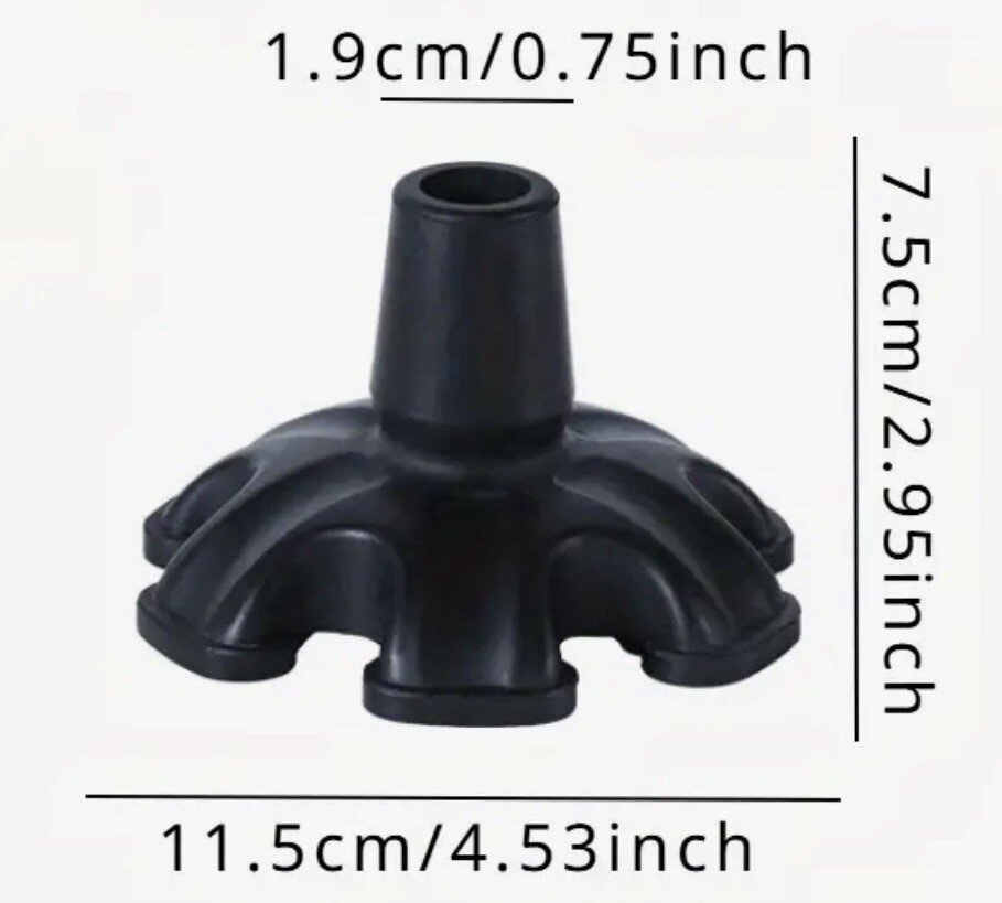Hexagonal Cane Self-Standing Tip-Rubber Replacement Foot Pad for Walking Cane !!