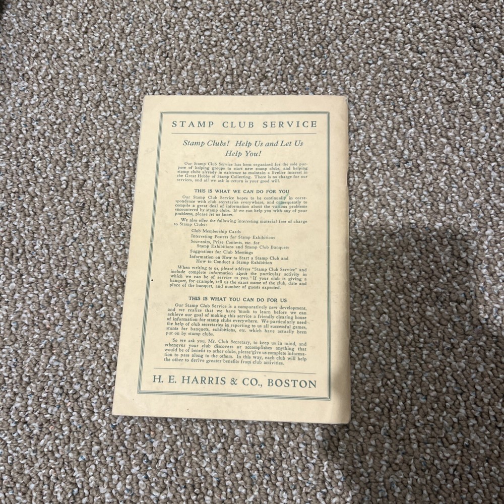 The Stamp Collector’s Annual Catalog H.E. Harris Boston 1935