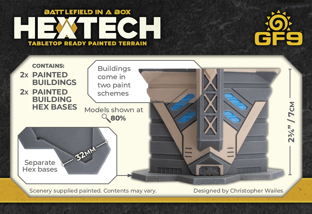 HexTech: Trinity City: Condo (x2) HEXT01 Prepainted Terrain