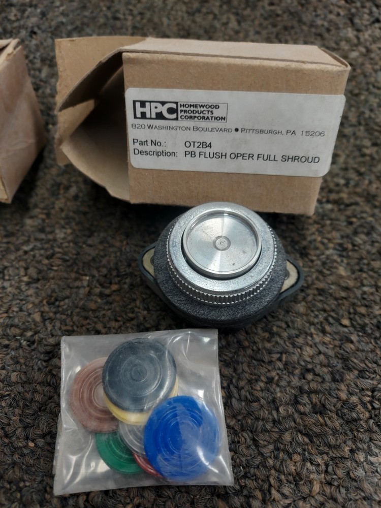 HPC OT2B4 MEMENTARY FLUSH PUSHBUTTON OPERATOR AND DUST CAP 0T2B4