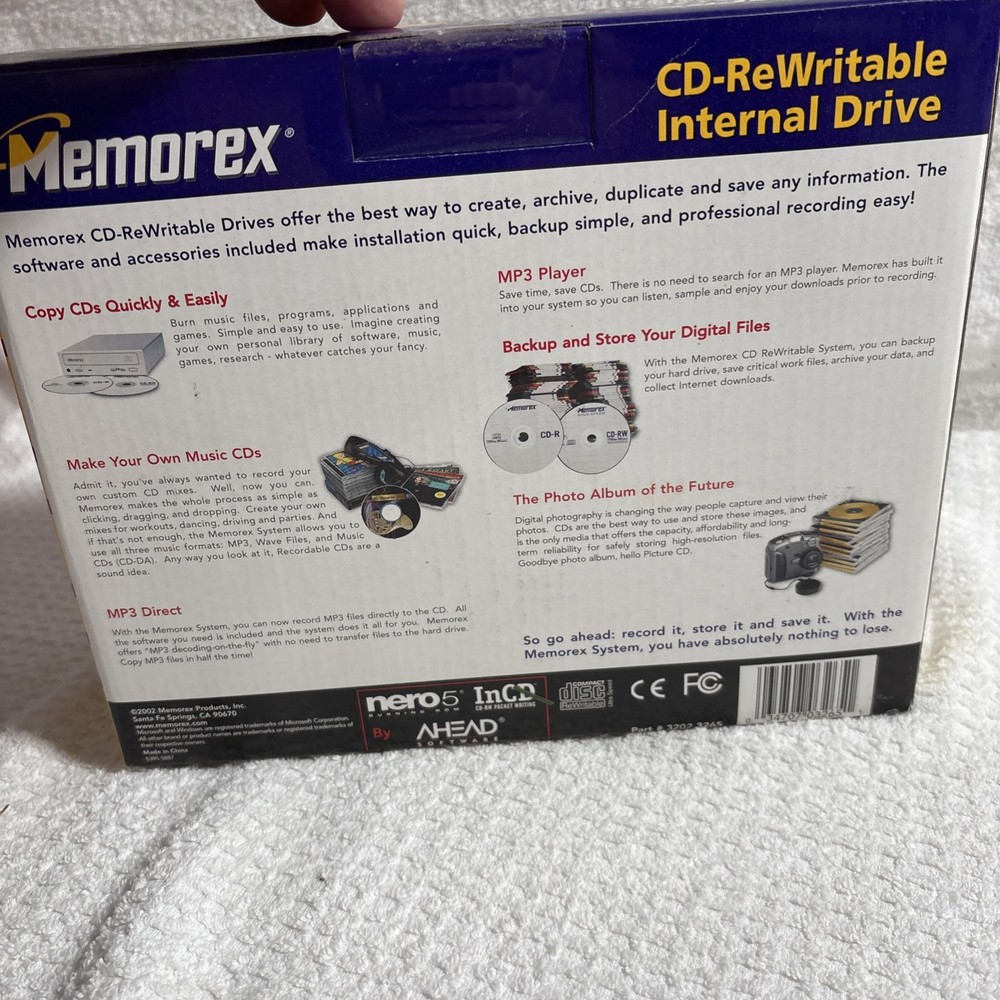 Memorex CD Re-Writable Drive NEW