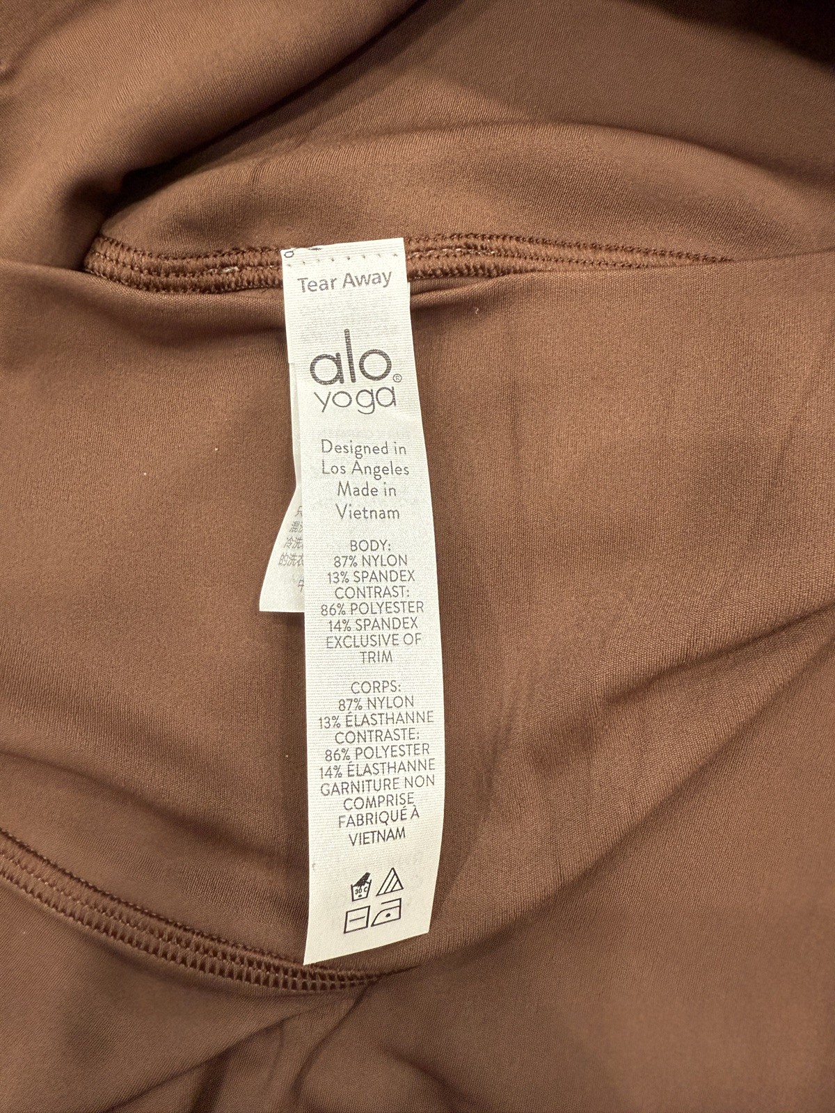 ALO Yoga High Waist Alosoft Leggings BROWN - Size SMALL