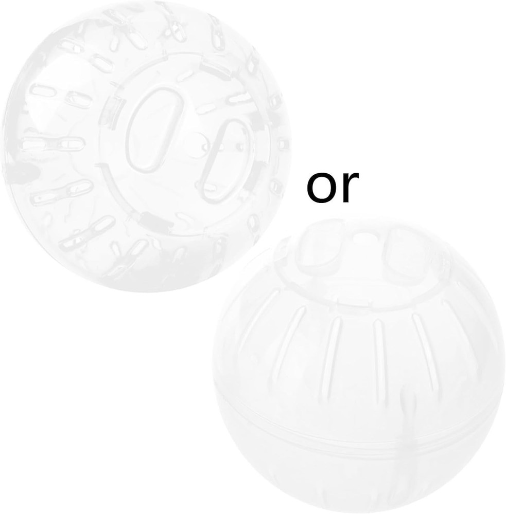 Transparent Silent Exercise Ball Plastic Spinner Hamster Running Wheel, Multi...