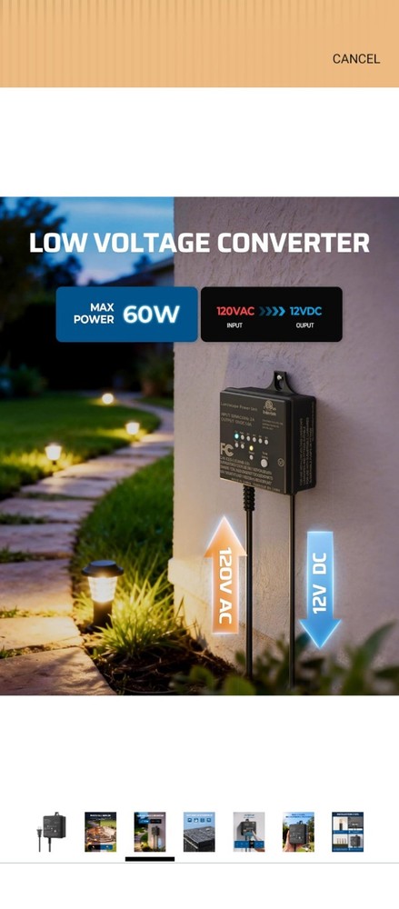 Landscape Lights Controller Low Voltage Transformer with Timer Outdoor
