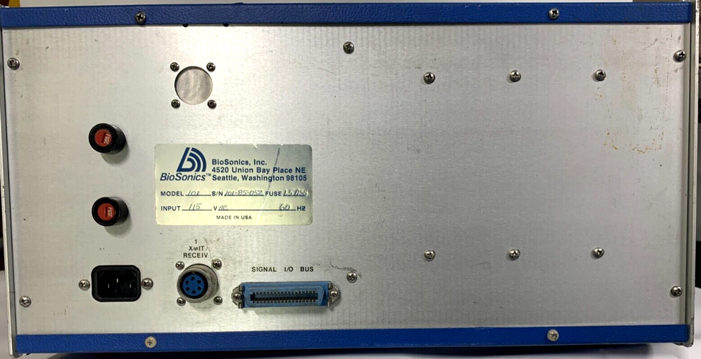 Biosonics model 101 sonar DEEP WATER echo sounder receiver, locking hard case