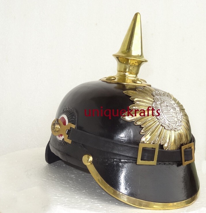 German pickelhaube Leather Helmet