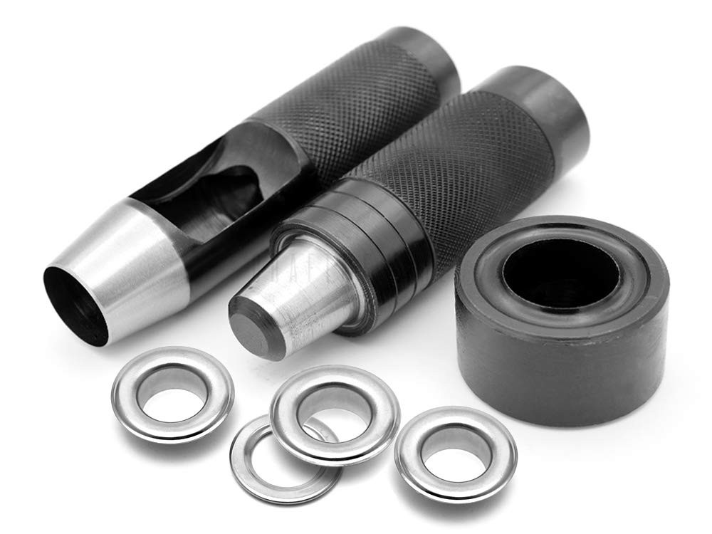 3/4" Grommet Tool Kit Eyelet Setting (19 mm), Silver