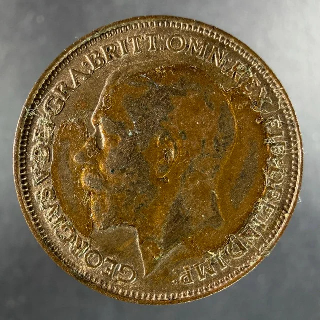 1924 Great Britain Farthing George V Britannia Reverse