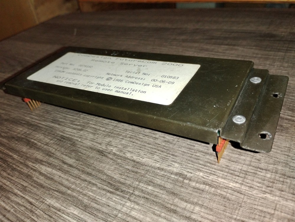 ComDesign FutureCom 2000 Remote Server Module 1984/1986 Circuit Board With EPROM