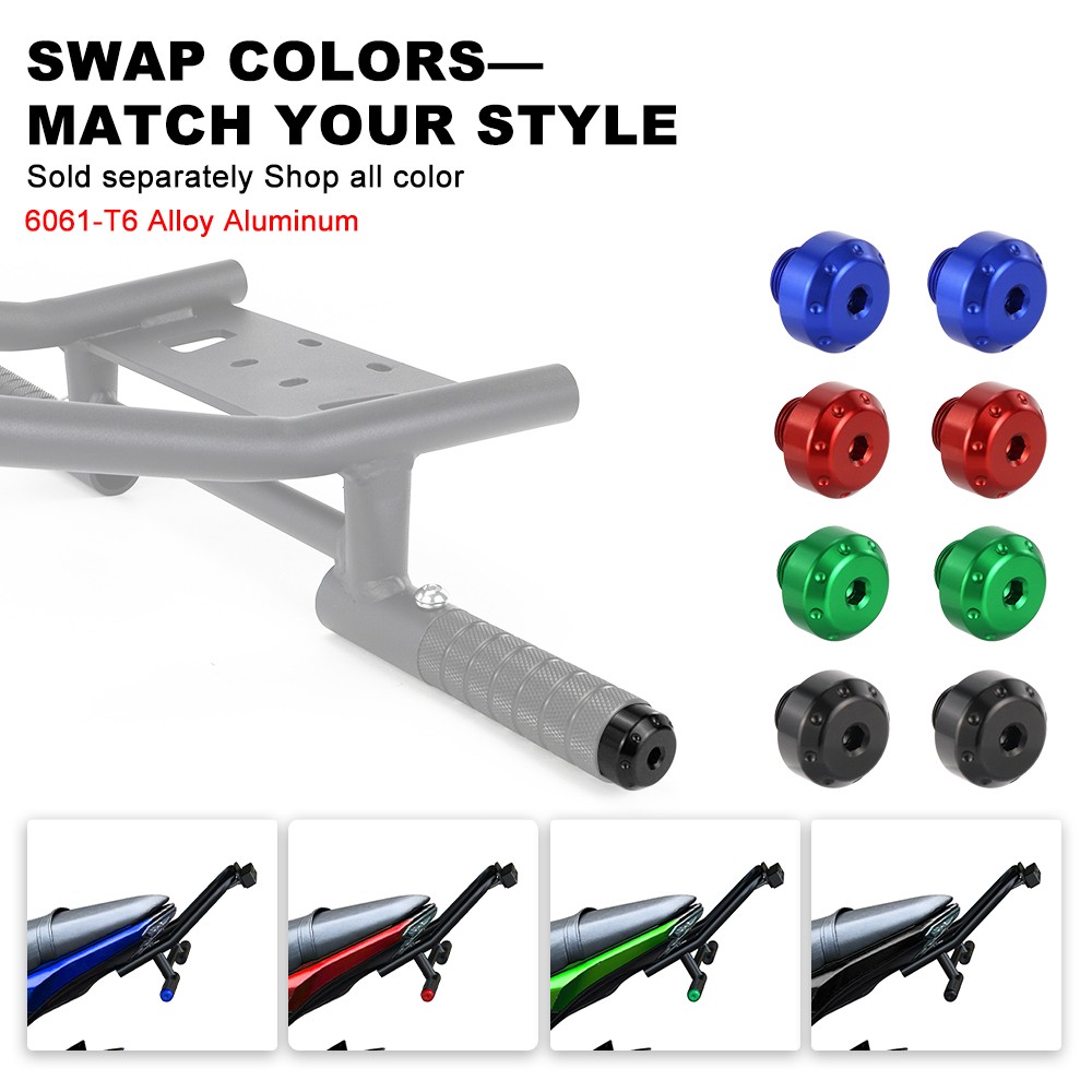 Sub Cage Pegs With Scrape Bar Stunt Parts Black Fit For Kawasaki Z125 2017-2024