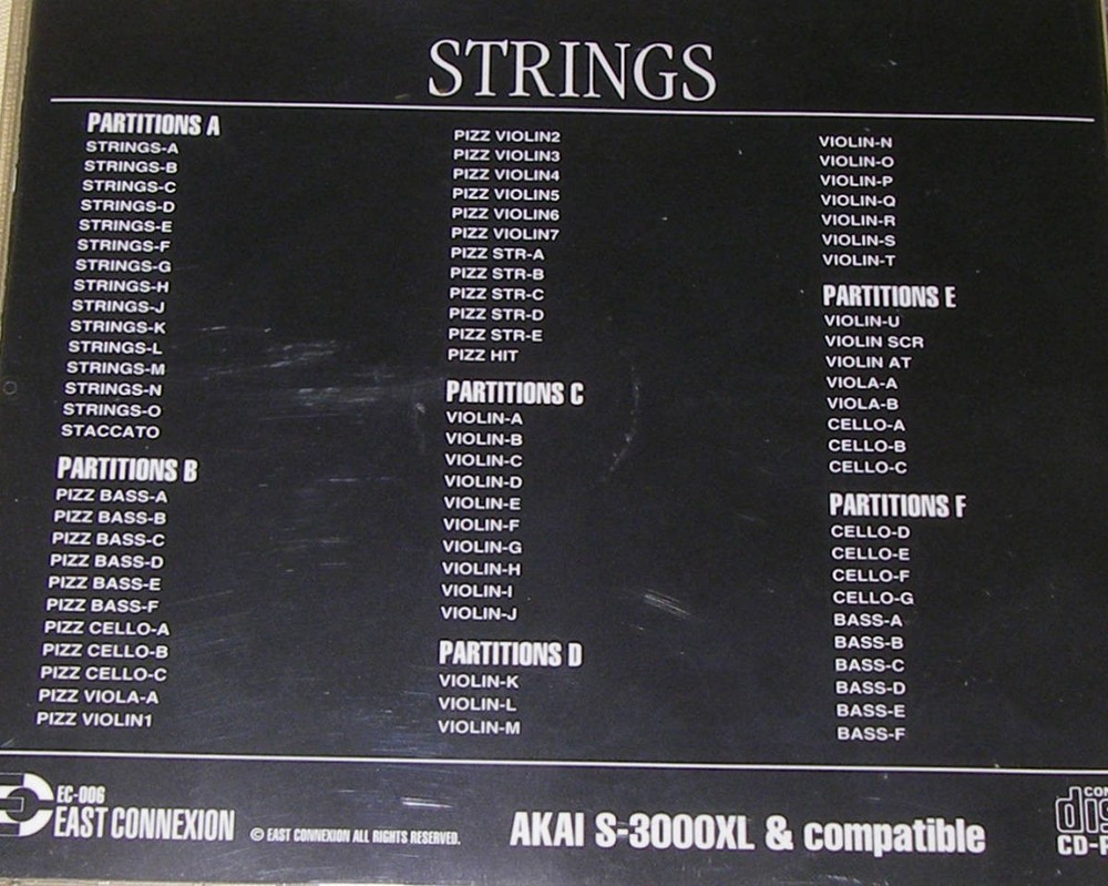 EAST COLLEXION STRINGS SOUND LIBRARY (CD-ROM)