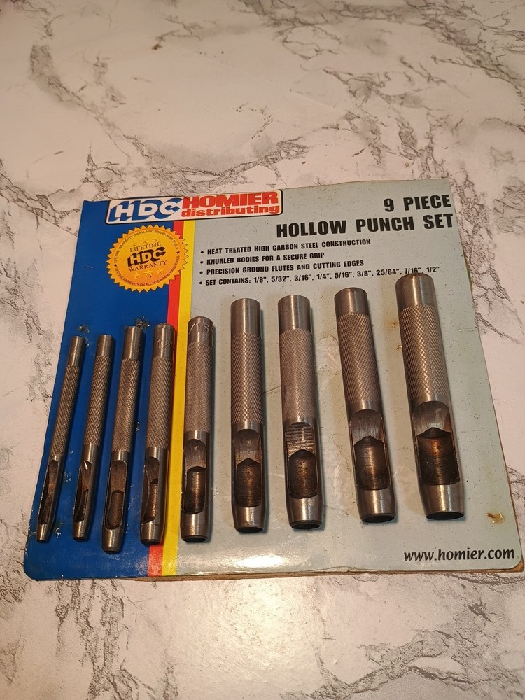 HDC 9 PIECE HOLLOW PUNCH SET