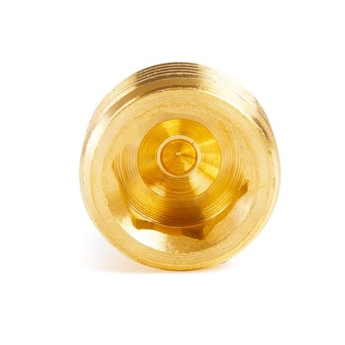 Brass Pipe Fitting Socket Pipe Plug Fitting Male 1/4" NPT Internal Hex Head