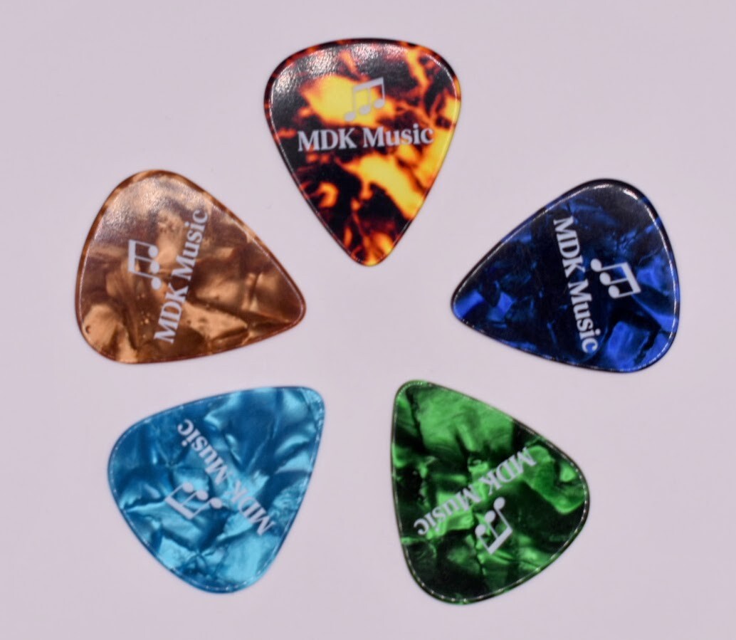 Guitar Picks - 30 Pack - 0.71mm (Medium) - Celluloid - Bulk Discounts