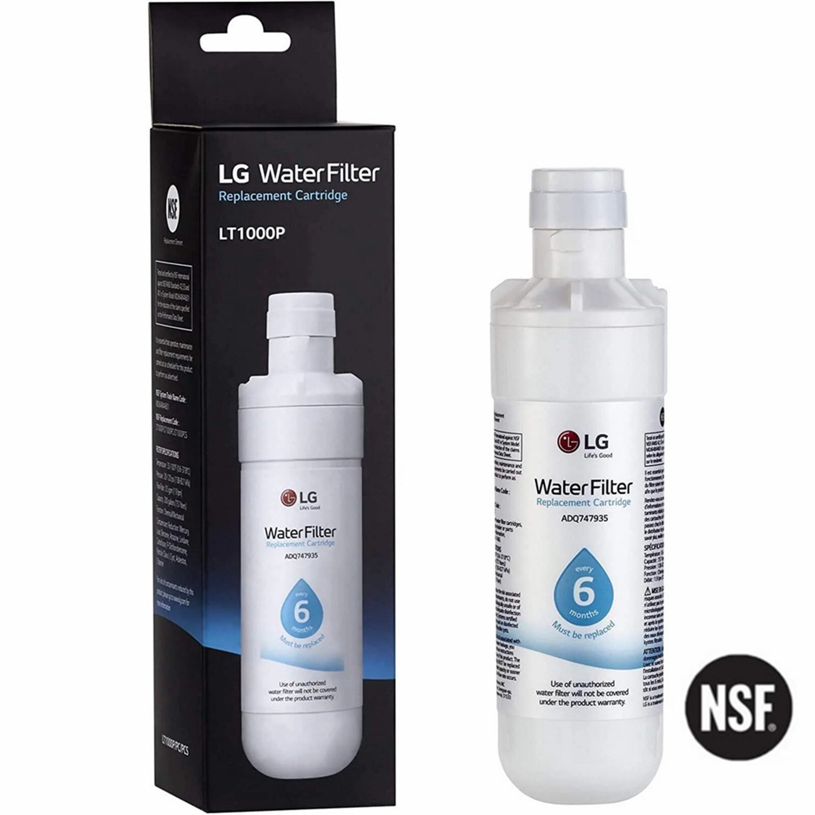 For LT1000P 6Month / 200Gal Capacity Replacement Refrigerator Water Filter 6PACK