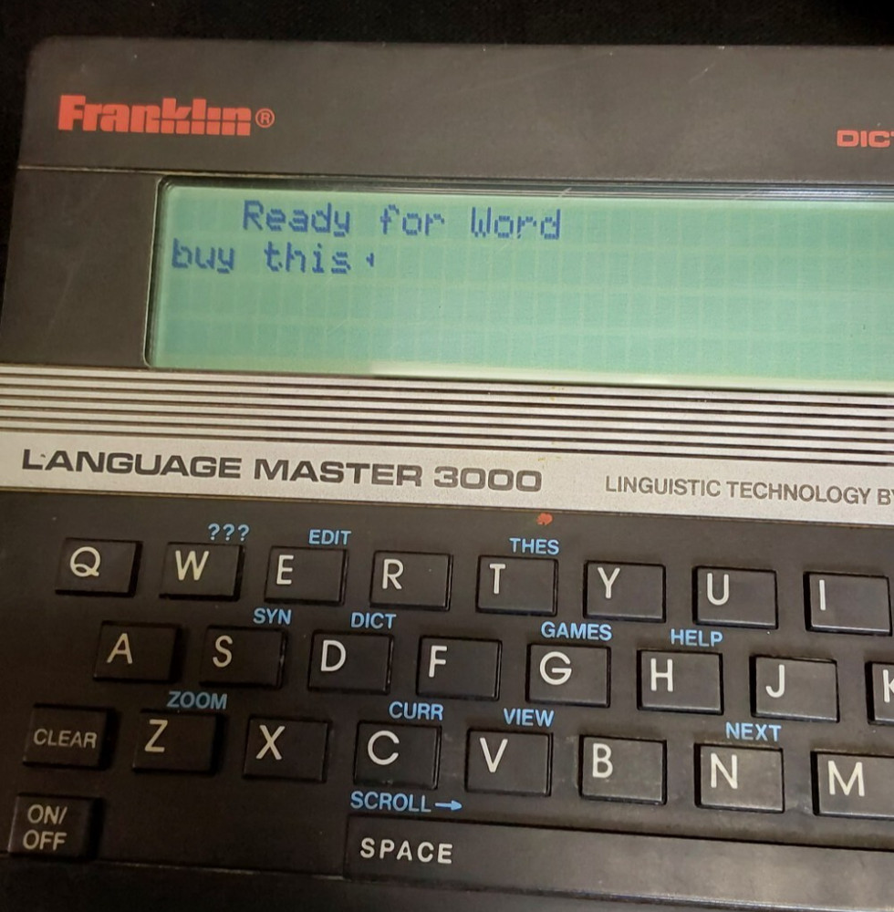 Franklin Language Master 3000 Electronic Dictionary Thesaurus LM-3000