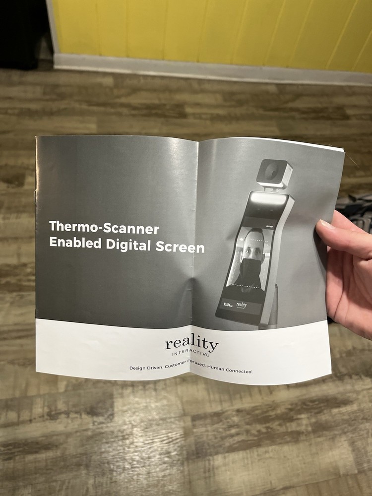 Reality Interactive X8 V4 Thermo Scanner Enabled Digital Touch Screen Kiosk