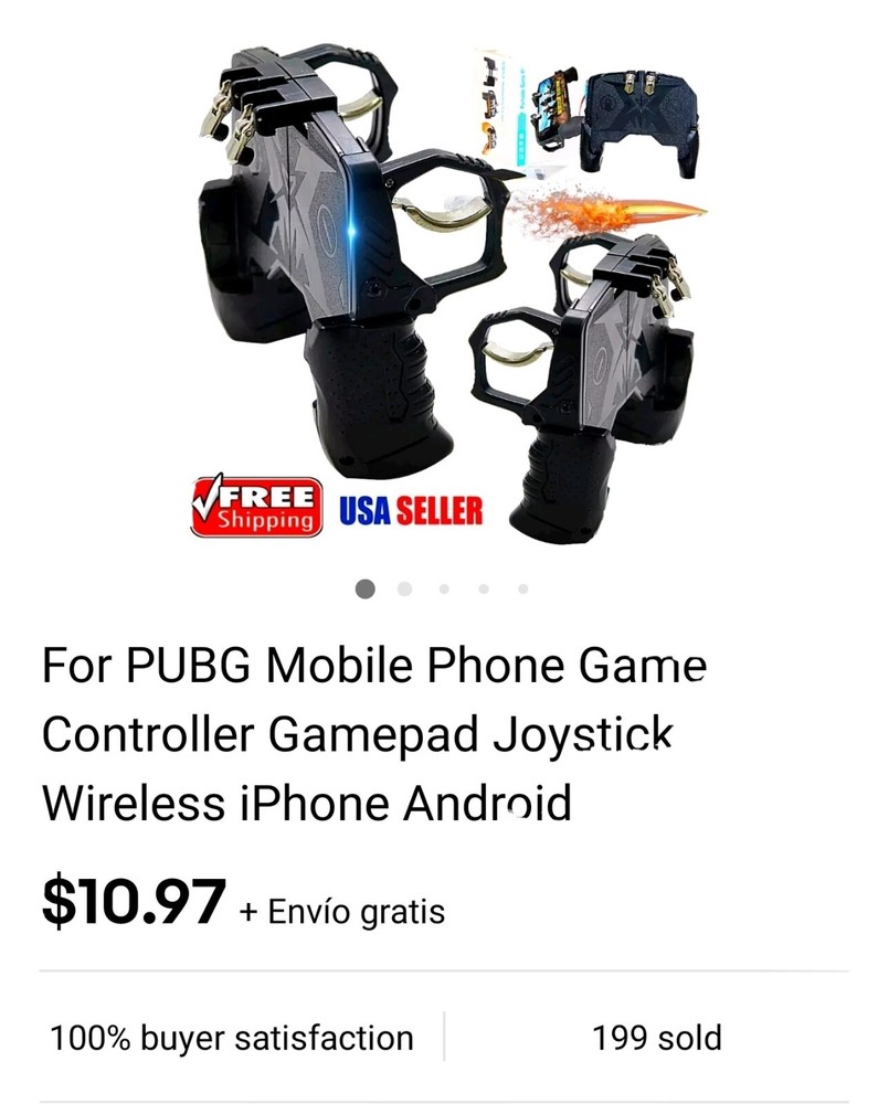 For PUBG Mobile Phone Game Controller Gamepad Joystick Wireless Universal Cell