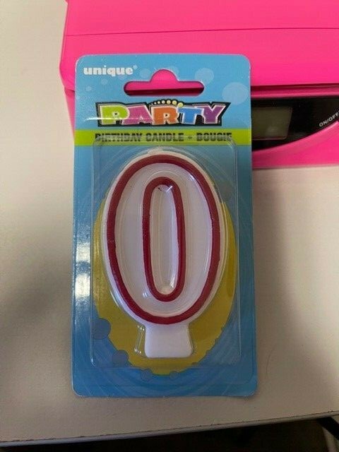 Unique Number 0 Birthday Candle New!!!