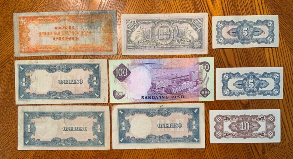 Vintage Banknote lot from Philippines