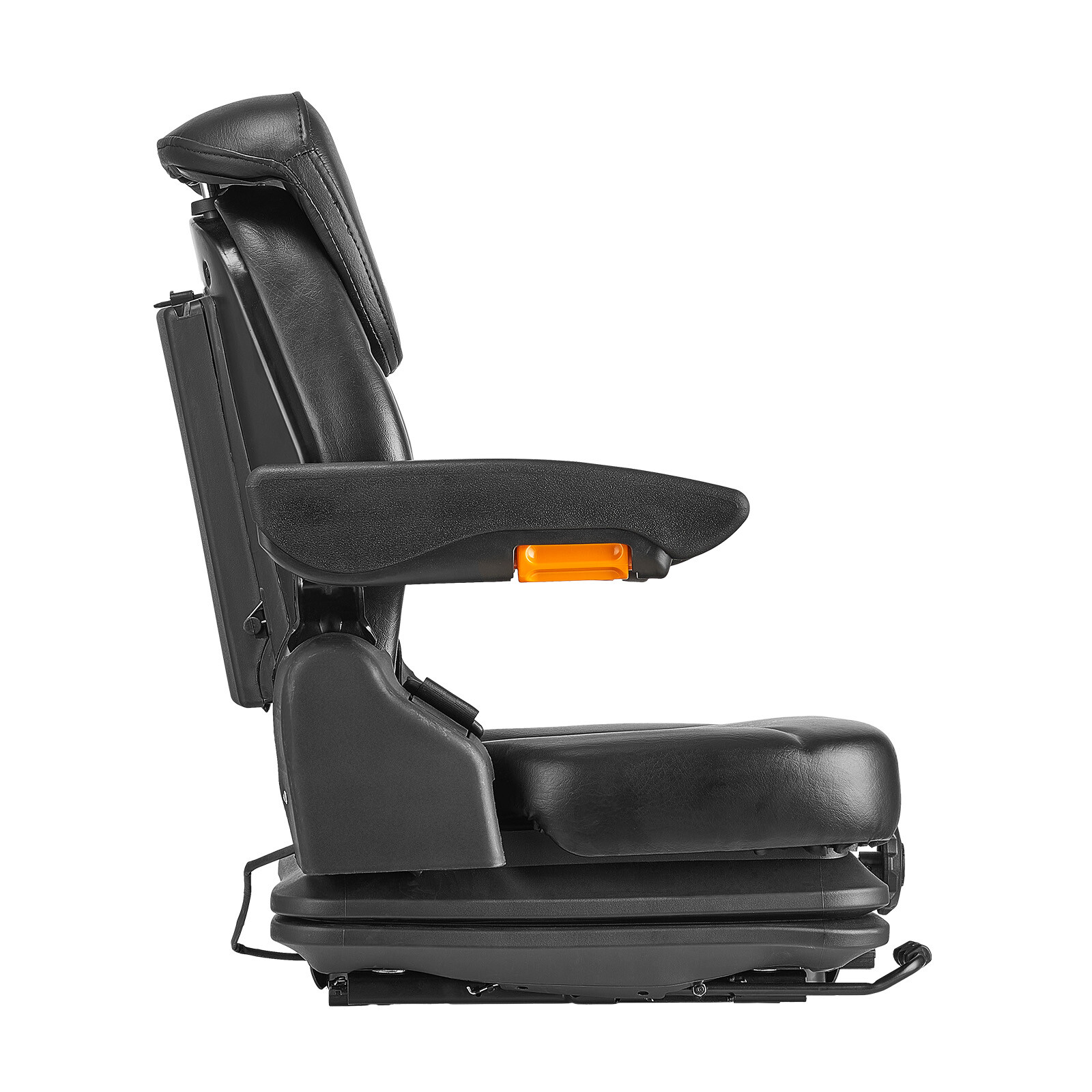 Forklift Seat Tractor Suspension Seat Fold Down Adjustable Back & Headrest