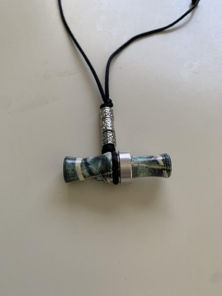 Mini Wood Duck Call Necklace – Adjustable & Working Call - HAND MADE-Easter Gift