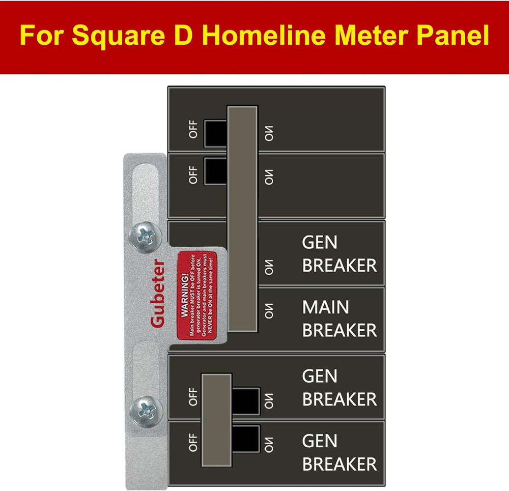 Generator Interlock Kit Compatible with Square D Generator Interlock Kit for Hom