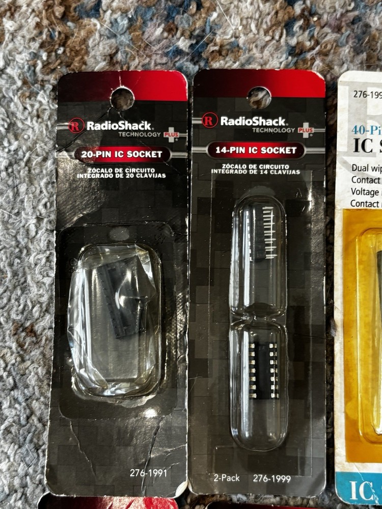 RADIOSHACK IC Sockets 40 20 14 Pin