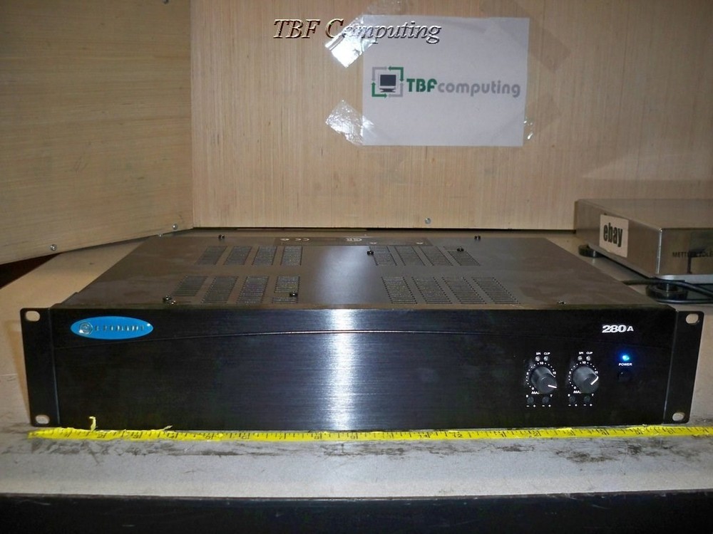 Crown 280A 2 Channel Stereo Integrated Preamp Power Amplifier SEE NOTES